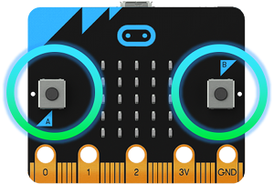 BBC micro:bit Tasten
